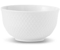 Lyngby Porcelæn – Rombo baltas serviravimo indas – Ø17,5 cm