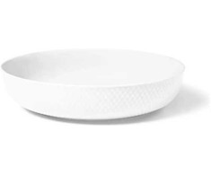 Lyngby Porcelæn – Rombo baltas serviravimo indas – Ø28,5 cm