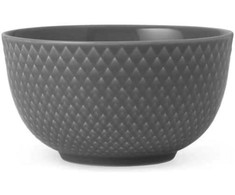 Lyngby Porcelæn - Rombo žemės dubuo - Ø11 cm - Šiferis