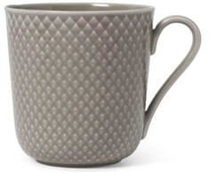 Lyngby Porcelæn - „Rhombe Earth“ puodelis su rankena - 39 cl - molis