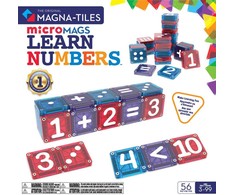 MAGNA-TILES® – Mokykis skaičių ir matematikos – 56 „microMAGS“ detalės (90464)