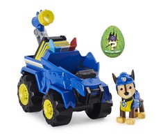 Spin Master Spin Master Paw Patrol Dino Rescue Chases Basic Vehicle, Toy Vehicle (Mėlyna/Geltona, Su šunų figūra ir Surprise Dino)