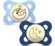MAM – Original Night Silk 2p Box V – mėlynas – 0-6 mėn.