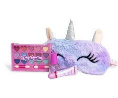 Kosmetikos rinkinys Martinella Little Unicorn (šešėlių paletė, lūpų blizgesys, nagų lakas, miego kaukė)