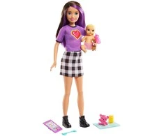 Barbie kapitono lėlių auklė + kūdikių aksesuarai GRP11 ZA5084