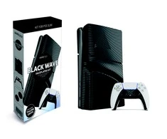 Maxx Tech PS5 plonos priekinės plokštės + valdiklio priekinės plokštės – juoda banga