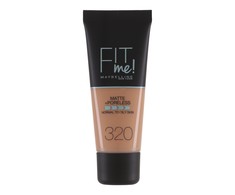 "Maybelline Fit Me Matte Poreless Foundation skystas makiažo pagrindas 320 Natural