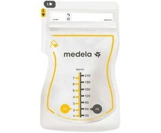 MEDELA EASY POUR MOTINOS PIENO LAIKYMO MAIŠELIAI, 210 ML, 100 VNT.