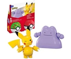 Megabloks,Pokémon MEGA - Pokémon Poké kamuoliukų 2 vnt. rinkinys - Pikachu ir Ditto (JCT43)