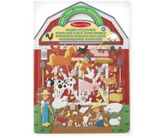 Melissa &amp; Doug - Daugkartinio naudojimo minkštų lipdukų žaidimų rinkinys „Ūkis“ (806034)