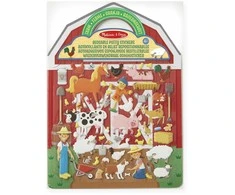 Melissa &amp; Doug - Daugkartinio naudojimo minkštų lipdukų žaidimų rinkinys „Ūkis“ (806034)