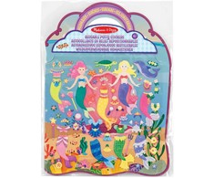 Melissa &amp; Doug - Daugkartinio naudojimo pūkuotų lipdukų rinkinys Undinėlė (806035)