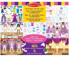 MELISSA &amp; DOUG Daugkartinio naudojimo lipdukų knygelė „Aprenk mane“