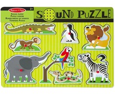 Melissa Doug - Dėlionė su garsais zoologijos sodo gyvūnams (50215)