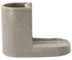 Meraki - Šepetėlių ir muilo laikiklis, MKDatura - kriauklės pilkos spalvos - plotis: 18 cm, aukštis: 12,7 cm