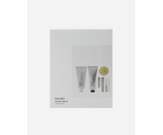 „Meraki“ – dovanų dėžutė, rankų kremas + rankų serumas + muilas + nagų rinkinys – balta – 50 ml, 50 ml, 20 g
