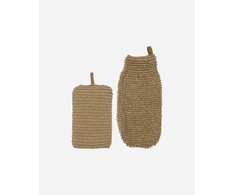 Meraki - Kempinėlė ir šveičiamoji pirštinė - Gamta - Ilgis: 14, 20 cm, Plotis: 9,5, 11 cm, Aukštis: 5, 1 cm