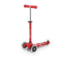 Šveicarija Paspirtukas Mini Micro Deluxe red LED