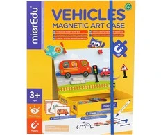 mierEdu – Magnetinis meno dėklas – Transporto priemonės – (ME151)