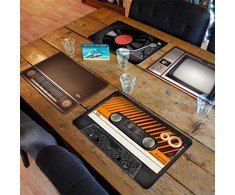 Mikamax - Retro placemats - 4 vnt. rinkinys