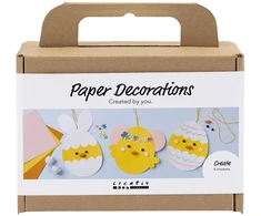 Diy Kit „Pasidaryk pats“ rinkinys – velykinės popierinės dekoracijos