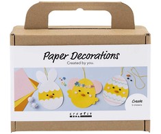 Diy Kit „Pasidaryk pats“ rinkinys – velykinės popierinės dekoracijos