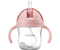 Mininor Global Aps „Miniror Global“ – šiaudinis butelis iš tritano, 220 ml – rožinis (14242)
