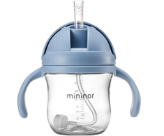 Mininor Global Aps „mininor Global“ – šiaudinis butelis iš tritano, 220 ml – šiaurietiško dangaus mėlynumo (14243)