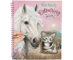 Miss Melody Spalvinimo knygelė „Mis Melody“ su blizgučiais (413745)
