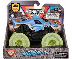 Monster Jam 1:43 šviečiančių ratų sunkvežimis - Megalodon
