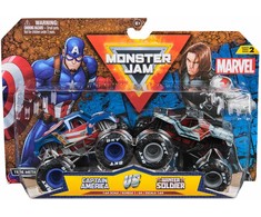 Monster Jam – 1:64 „Marvel 2 Pack“ – Kapitonas Amerika prieš žiemos kareivį
