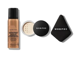 Morphe - Set - Continous Prep And Set Mist 36.8g + Transiucent Setting Powder 2.6g + Highlight And Co