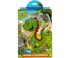 Moxy - Colouring &amp; Stickerbook - Dino