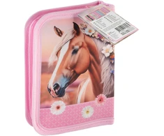 Moxy - Arkliukų iškamša pieštukų dėkle, 20x13,5 cm, 28 vnt.: flomasteriai (190004)