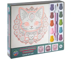 „Moxy“ akvarelės paveikslų kawaii rinkinys – katė