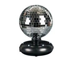 Music Muzika – LED veidrodinis disko kamuolys, 16 cm (501003)