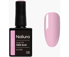 Nailura - Pluošto pagrindas - Fuksija - 10 ml
