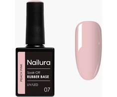 Nailura - Kaučiuko bazė 7 - Persikų rožinė - 10 ml