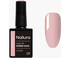 Nailura - Rubber Base 9 - Saldžiai rožinė - 10 ml
