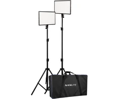 Nanlite lumipad 25 led 2 šviesos rinkinys su stovu ir maišeliu
