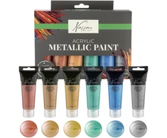 Nassau - Acrylic Metallic Paint, 6 pcs (AR0769/GE)