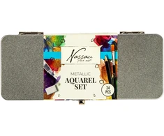 Nassau - Metallic watercolor set, 24 pcs (AR052806)