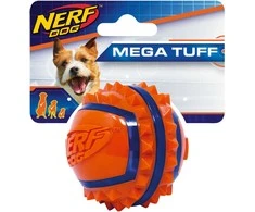 Cooper Pals NERF - Nerf Dog dviejų spalvų TPR smaigalių kamuoliukas - mažas - 6,4 cm