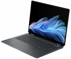 HP OmniBook Ultra Flip AI nešiojamas kompiuteris, 14 colių įstrižainės, Intel Core Ultra 7 256V, 2.8K OLED, lietimui jautrus ekranas, 16 GB, 512 GB UMA, W11H