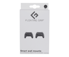 „Nintendo Switch Pro“ valdiklio sieninis laikiklis, pagamintas „FLOATING GRIP®“, juodas