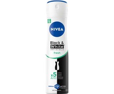 Nivea Juodas Baltas Invisible Fresh moteriškas purškiklis, 150 ml