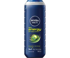 Nivea - vyrams skirtas dušo želė „Energy“, 500 ml