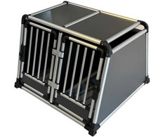 Nordic Paws - Transportavimo narvas Alu Double - 2x45cm/2x44cm/88cm/45cm/64cm