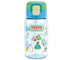 Nuby - Peppa Pig 2-in-1 Bottle - Mėlyna - 550 ml