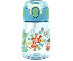 Nuby - Peppa Pig 2-in-1 Bottle - Mėlyna - 400 ml